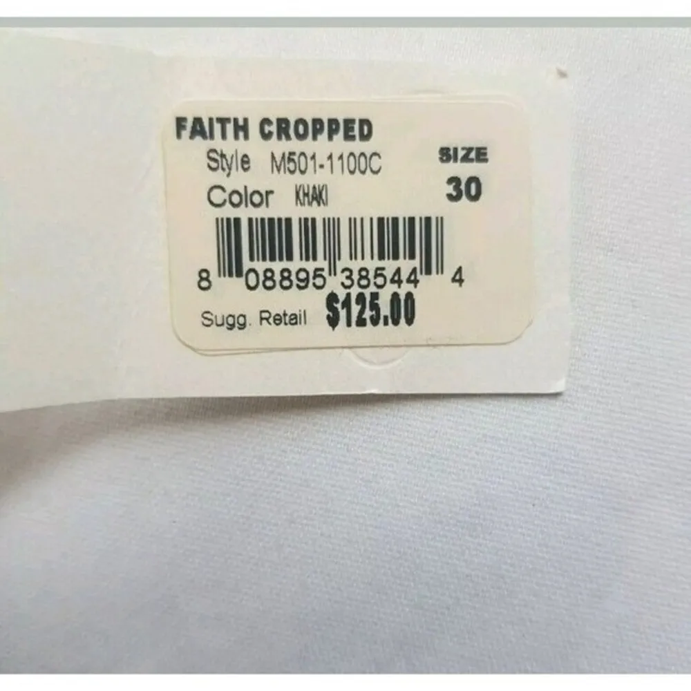 Joie Pants Womens Faith Cropped Khaki Office Wide Leg Striped NWT $125 - Image 8