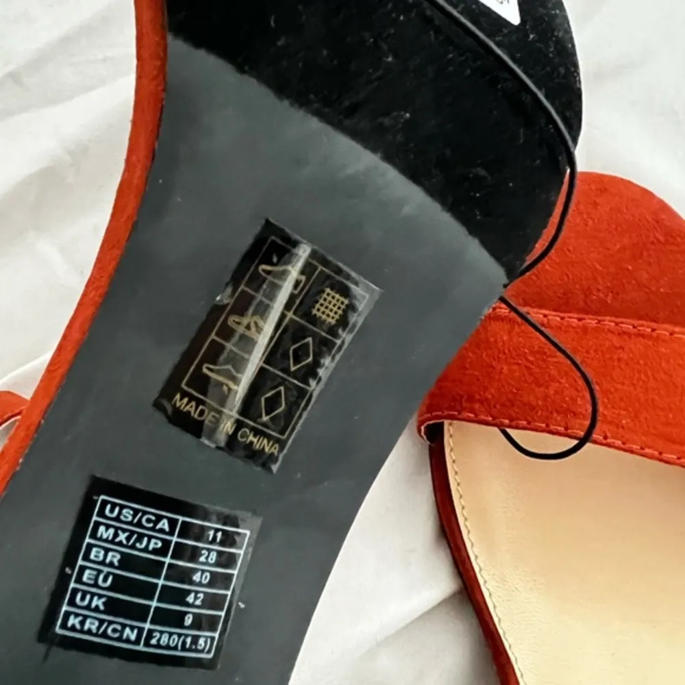 Rust Basic Block Heeled Sandals 11 Size undefined - Image 6