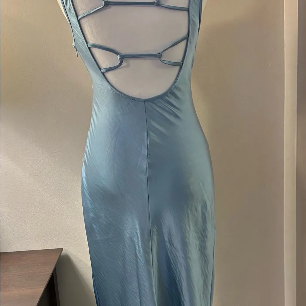 Forever 21 Blue Maxi Dress Size S - Image 6