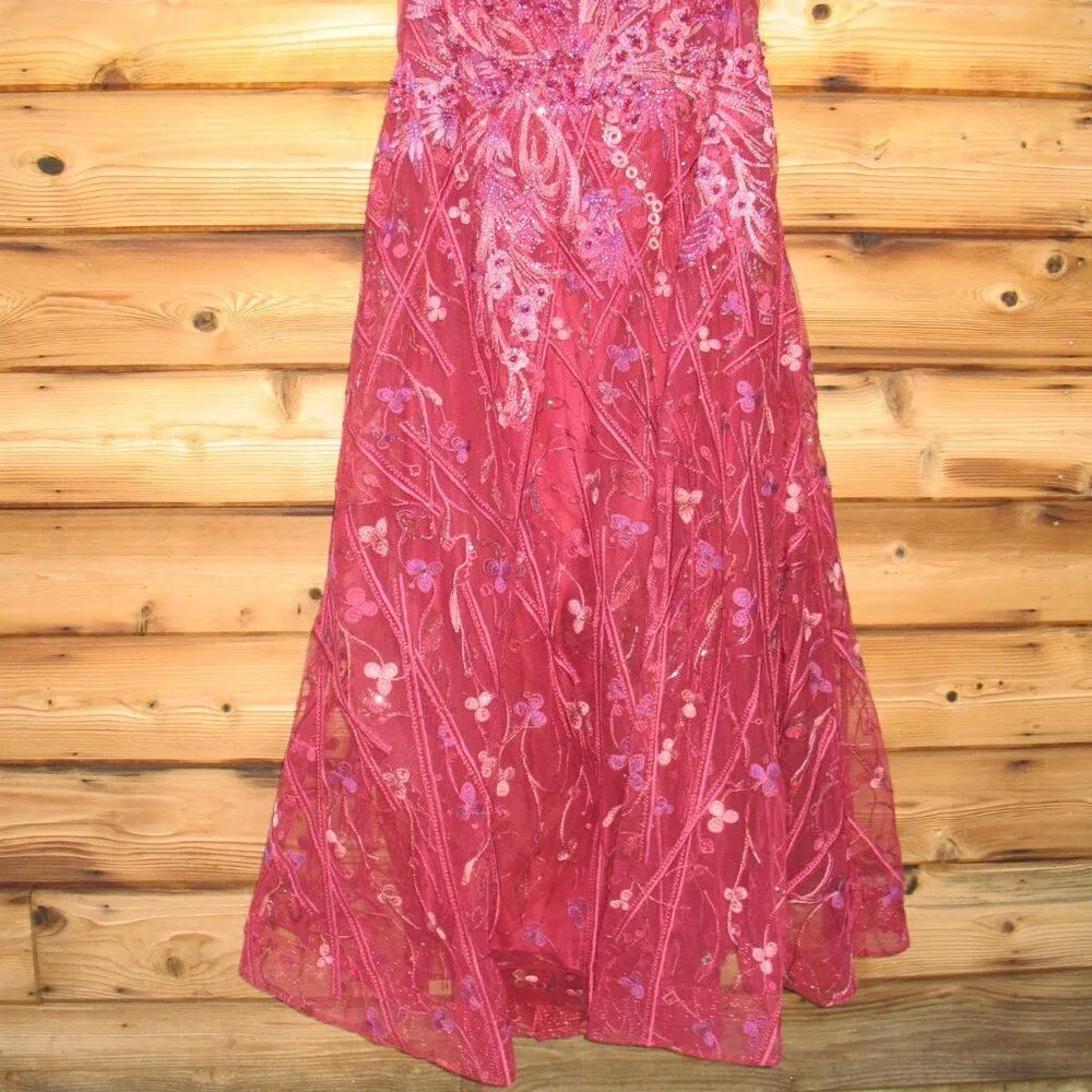 Mac Duggal 20265 Embroidered Sleeveless Plunge Neck A Line Gown - Image 10