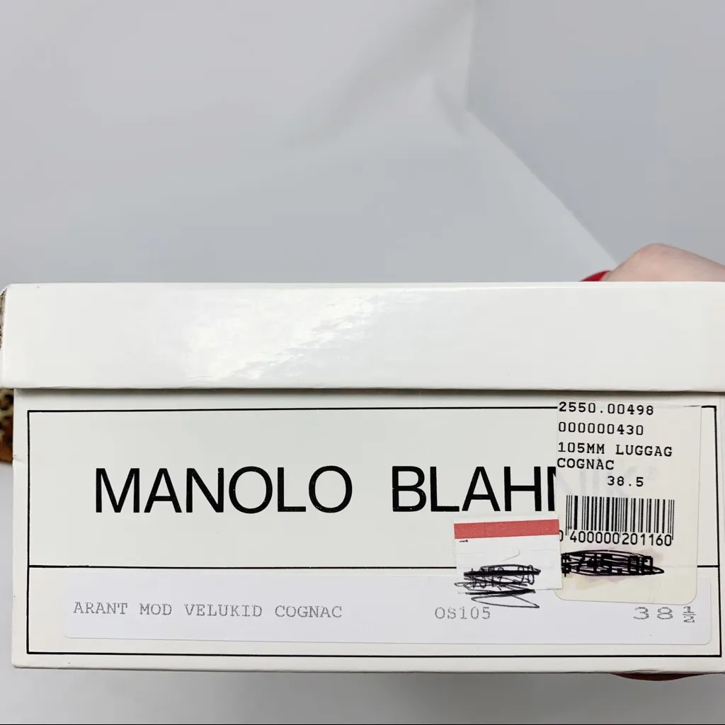 Manolo Blahnik Kayapoti Brown Leather Grommet Sandals 38.5 - Image 6