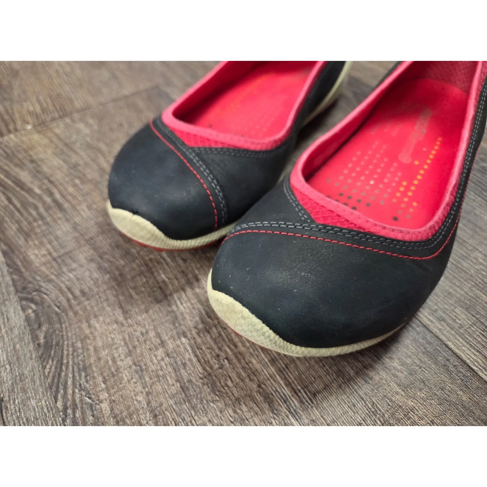 ECCO Sport Biom Lite 1.2 Flat Red Black Comfort Shoes Euro 36 - Image 2