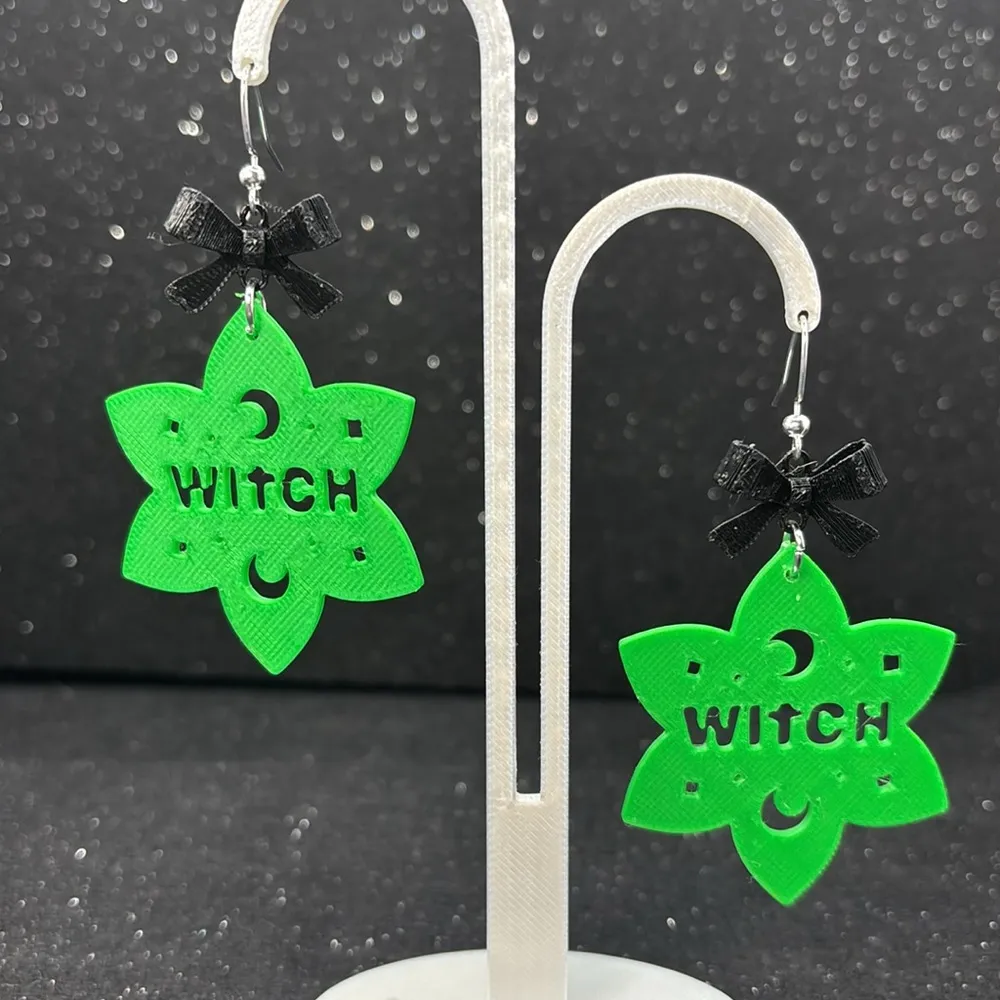 The Witches’ Knot Earrings with Black Bow - Image 3