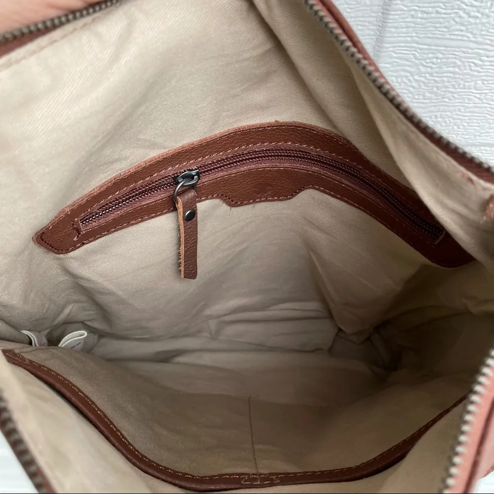 Lucky Brand Women’s Purse Brown Leather Crossbody - Image 11