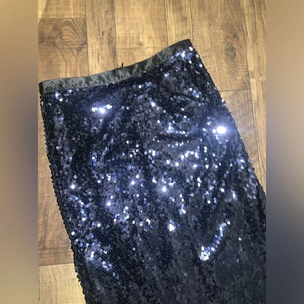 Carmen by Carmen Marc Valvo holiday Sequined Fishtail Ball Skirt 8 party evening - Image 5