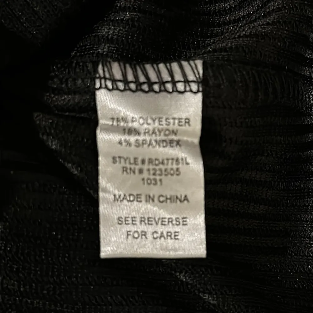 NWT Hooded Ribbed Dress Black Size L - Image 6