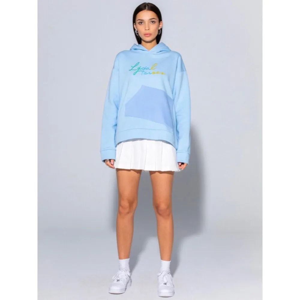 PacSun Top Local Heroes RUNWAY TWO POCKET HOODIE IN BLUE NWT Reg $108 - Image 8