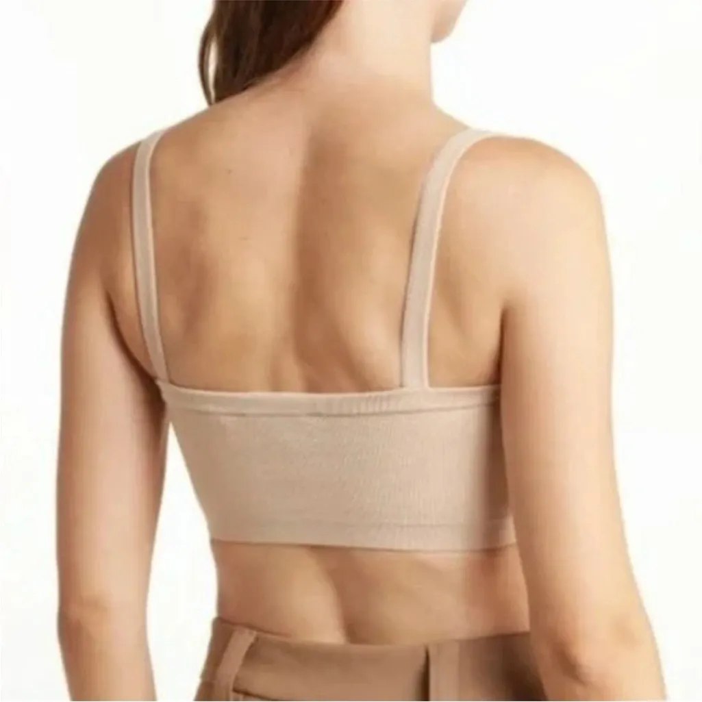 A.L.C. Light Tan Cropped Knit Top XS - Image 5