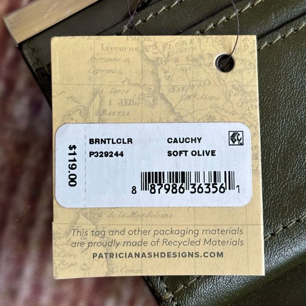 Patricia Nash Bundle Tooled Cauchy Wallet Olive Leather Brand New NWT - Image 5