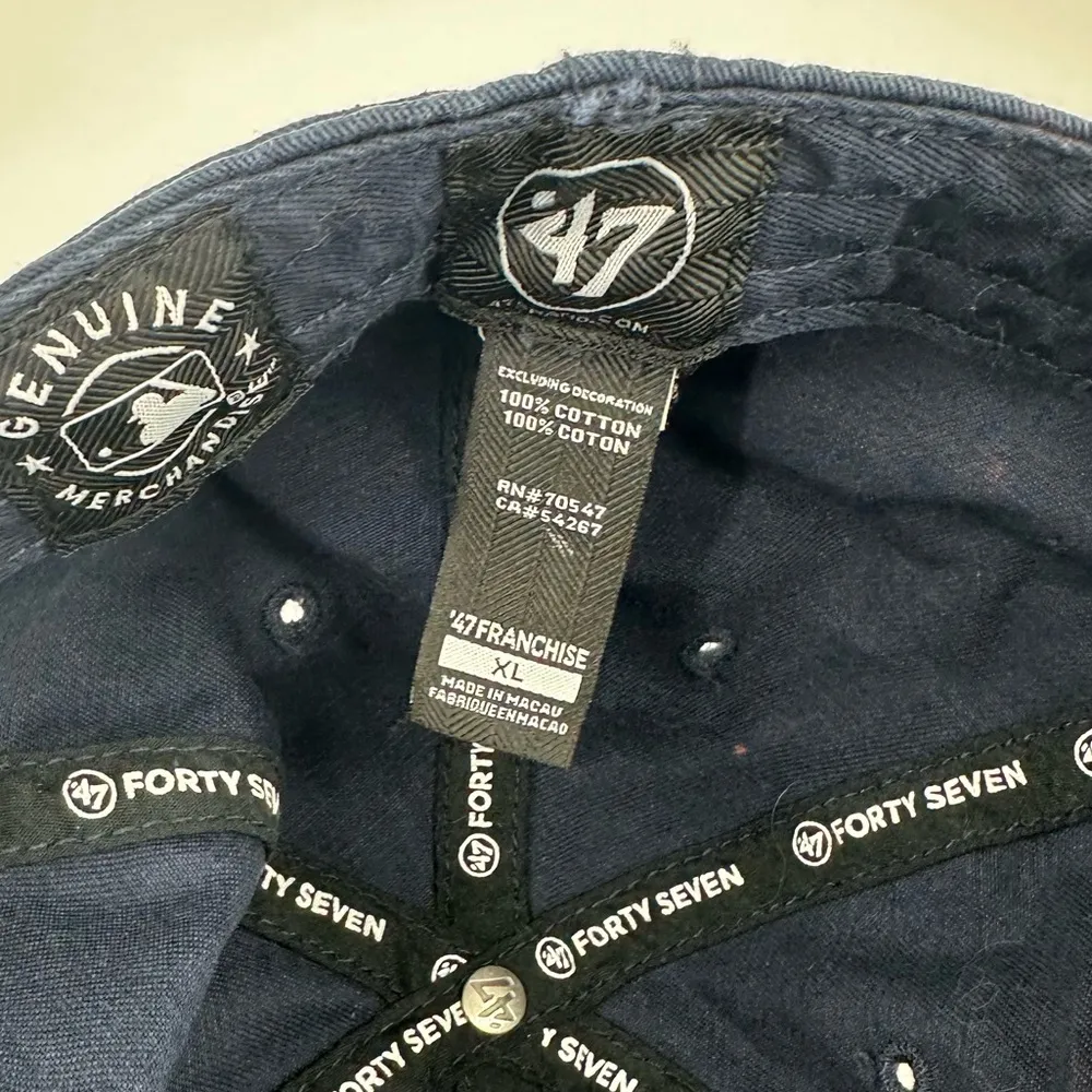 Boston Red Sox Custom Bleach Splatter Dad Hat Size XL - Image 8