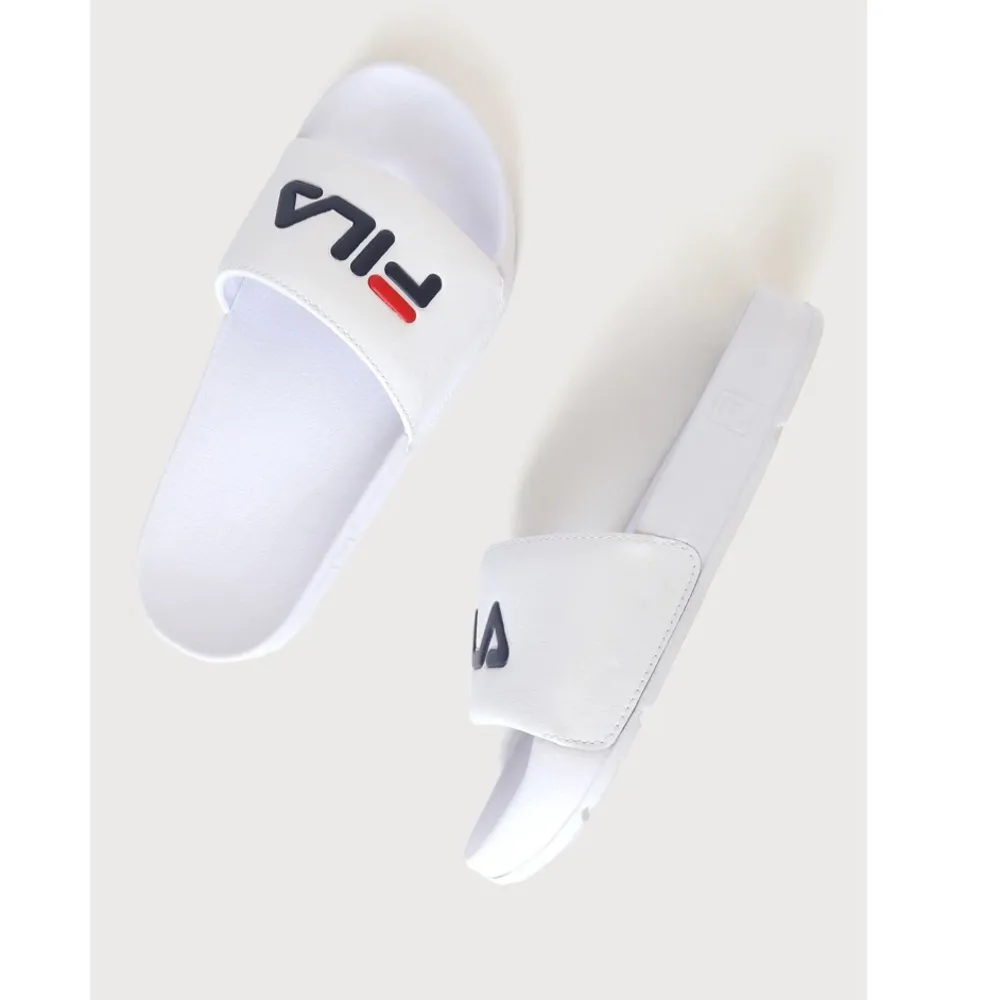 NEW FILA Drifter White Multi Pool Slide Sandals - Image 4