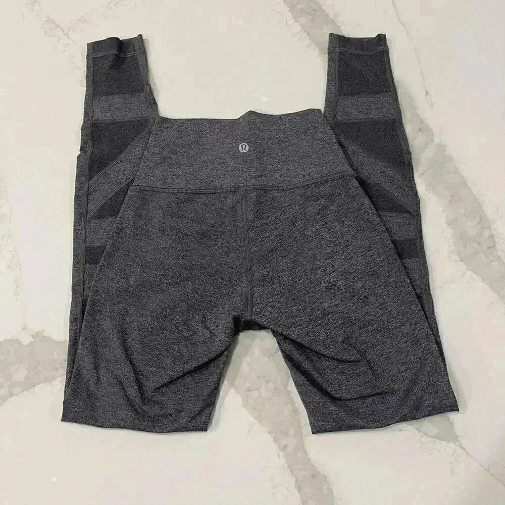 Lululemon Women Wunder Under HR 7/8 Tight *SE Tech Luxtreme Gray Women’s Size 4 - Image 5