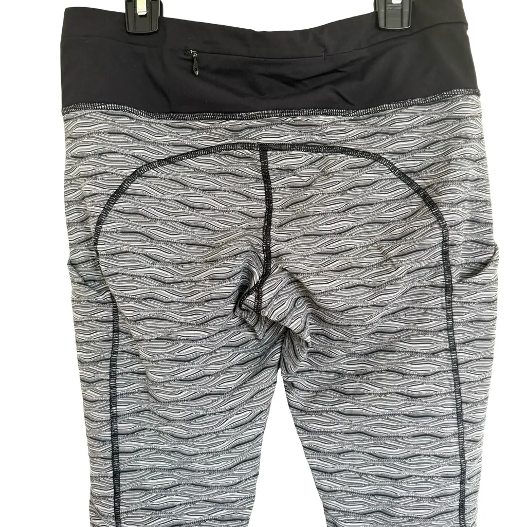 Lululemon Inspire Tight II Leggings Textured Wave Black Silver Spoon / Black 8 - Image 6