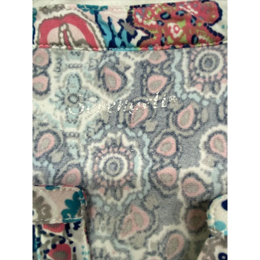 SERENGETI Multicolor‎ Long Sleeve Pullover Women Tunic Dress Sz L Size L - Image 2