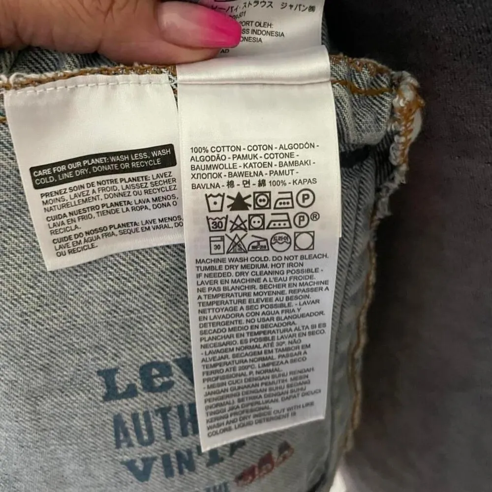 Levis Authorized Vintage Denim Trucker Jacket - Image 6