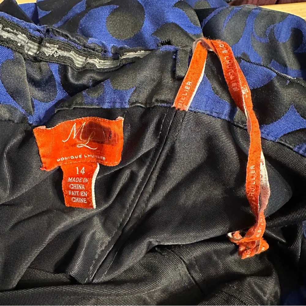 Monique Lhuillier Meet at Midnight Dress size 14 Strapless High Low Blue Black - Image 13