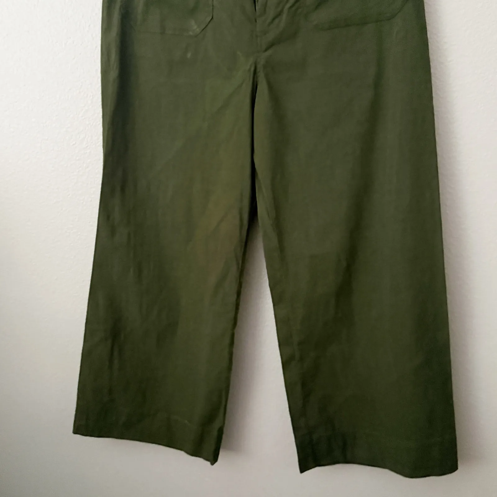 MAEVE x ANTHROPOLOGIE | The Colette Magic Fabric Wide-Leg Pants Dried Fern | 34T - Image 4