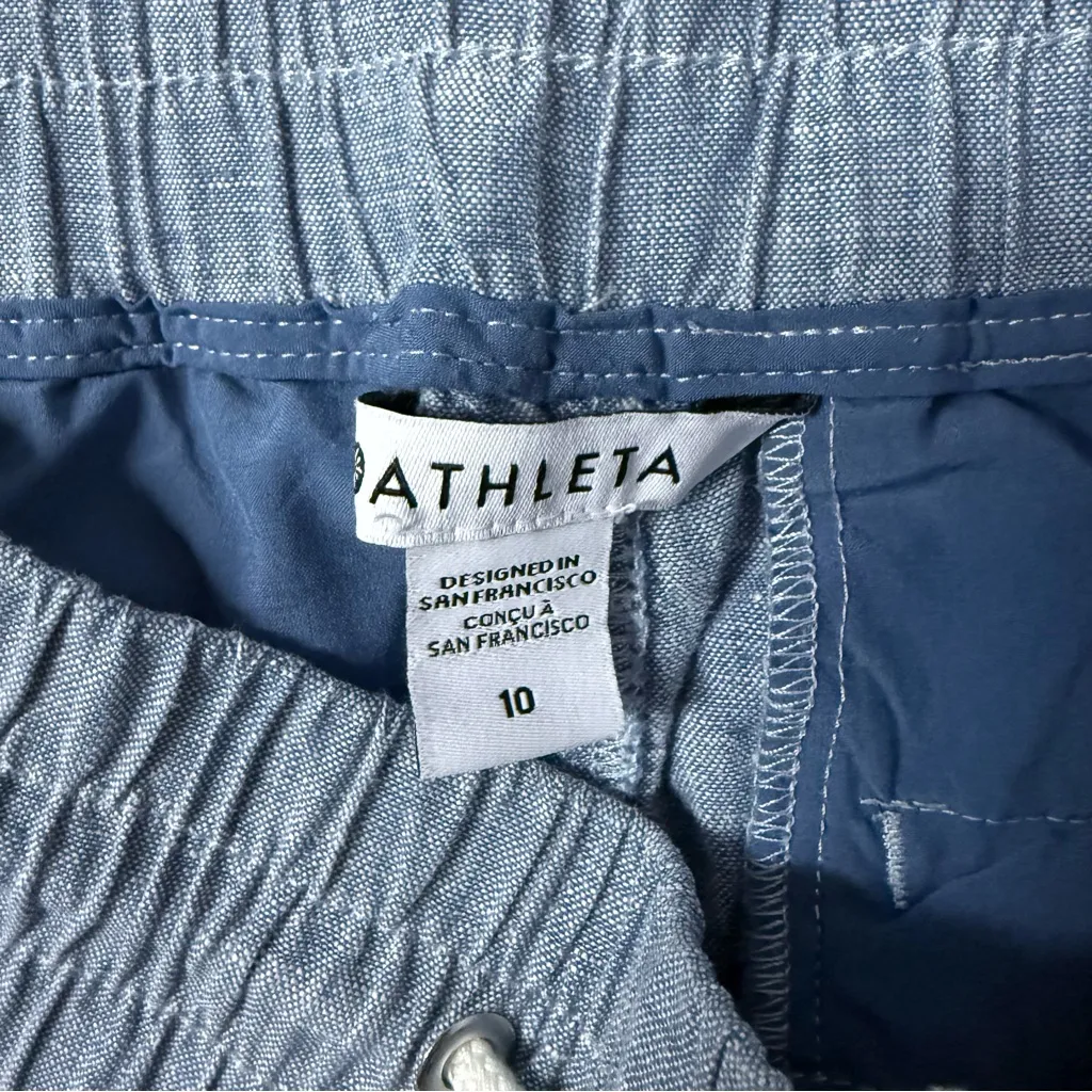 Athleta  Cabo Linen Wide-Leg Pants – Size 10 - Image 5