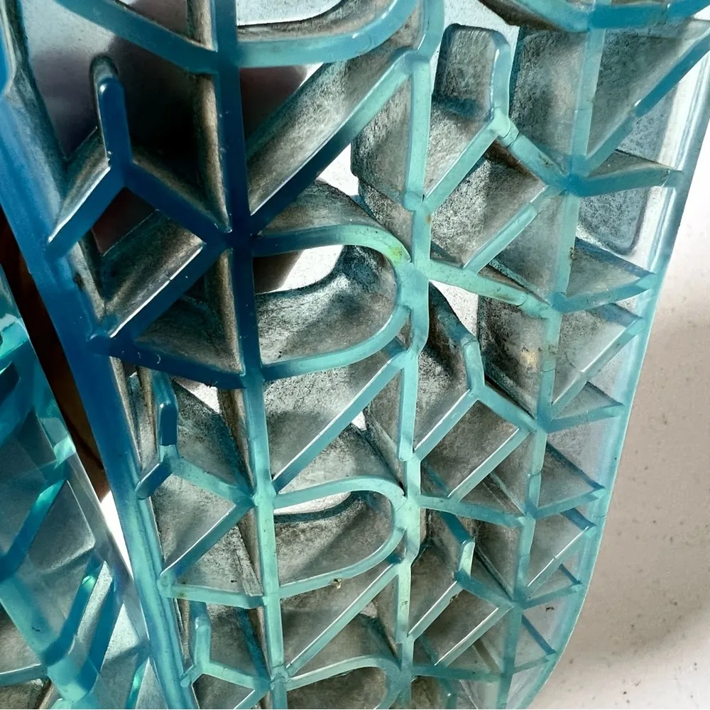 DKNY  Light Blue Rubber Slides - Image 12