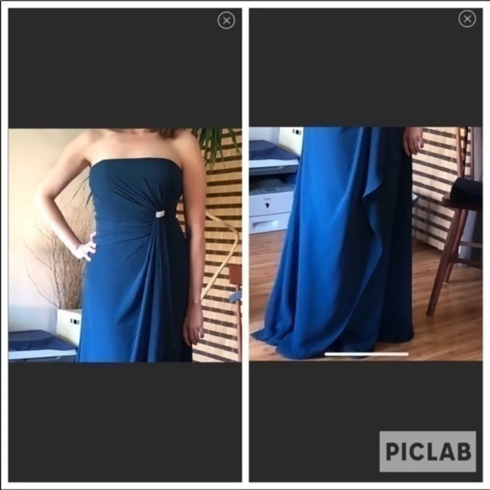 Symphony of Venus Cobalt Blue Strapless Gown NWT Size 6 - Image 5