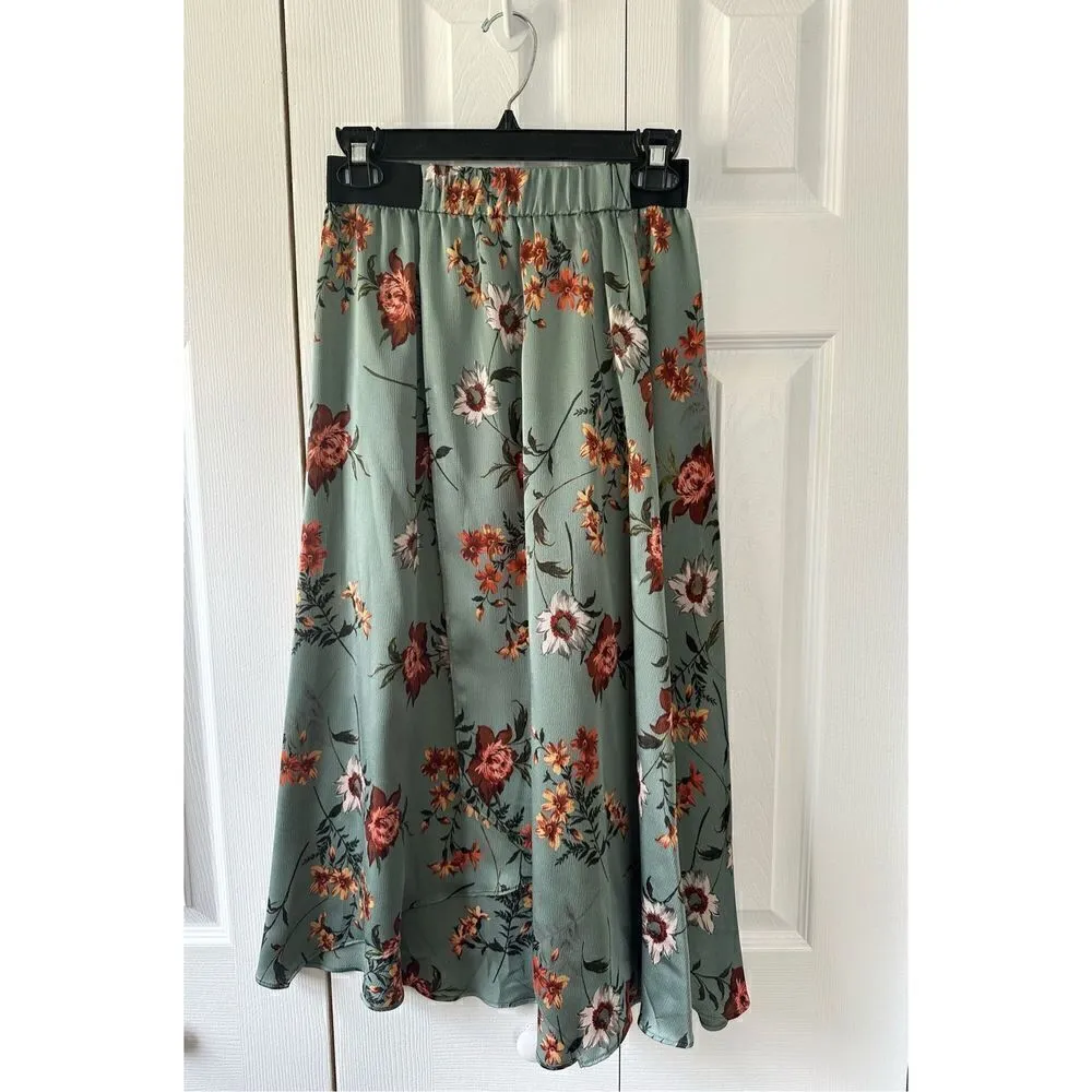 ZARA Floral MIDI Skirt - Image 2