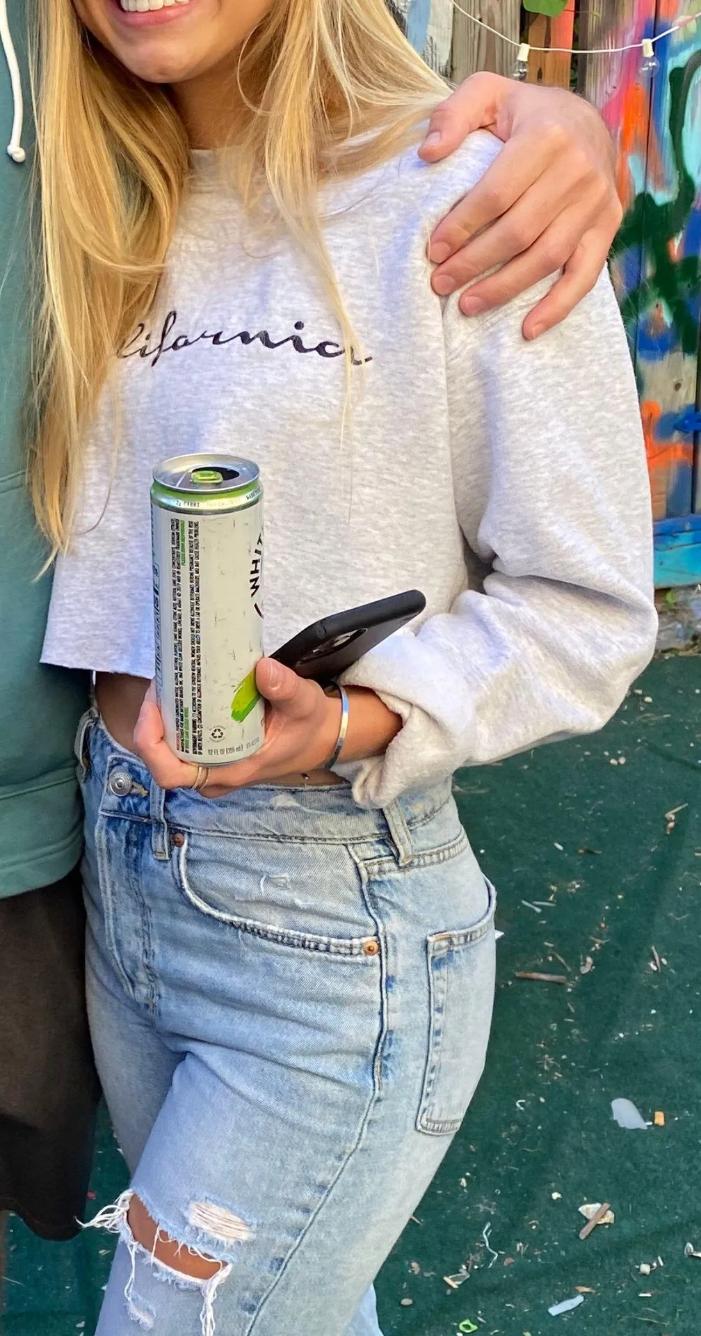 Cropped Crewneck Gray - Image 2