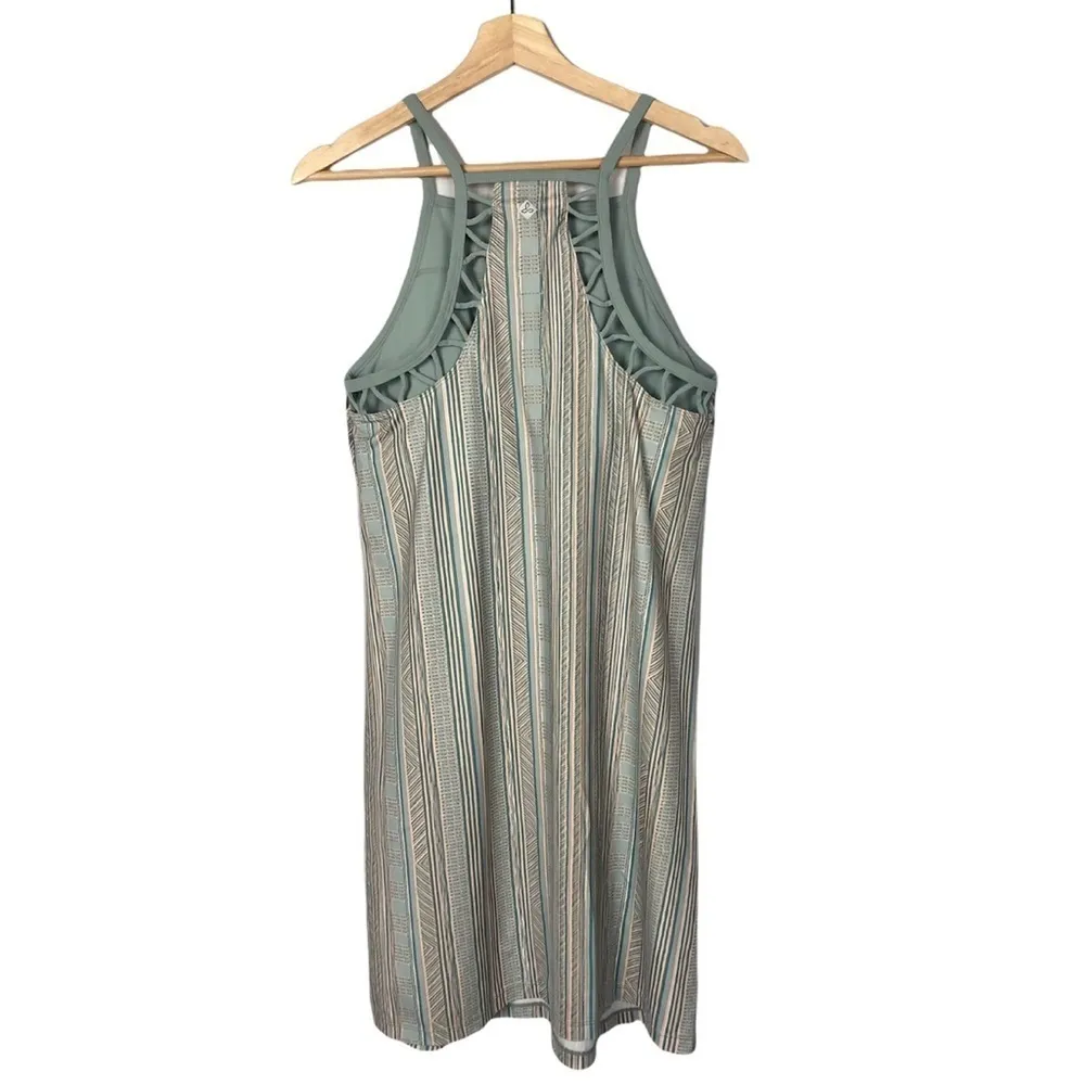 Prana Ardor Green & Blue Agave High Neck Samba Dress L - Image 5