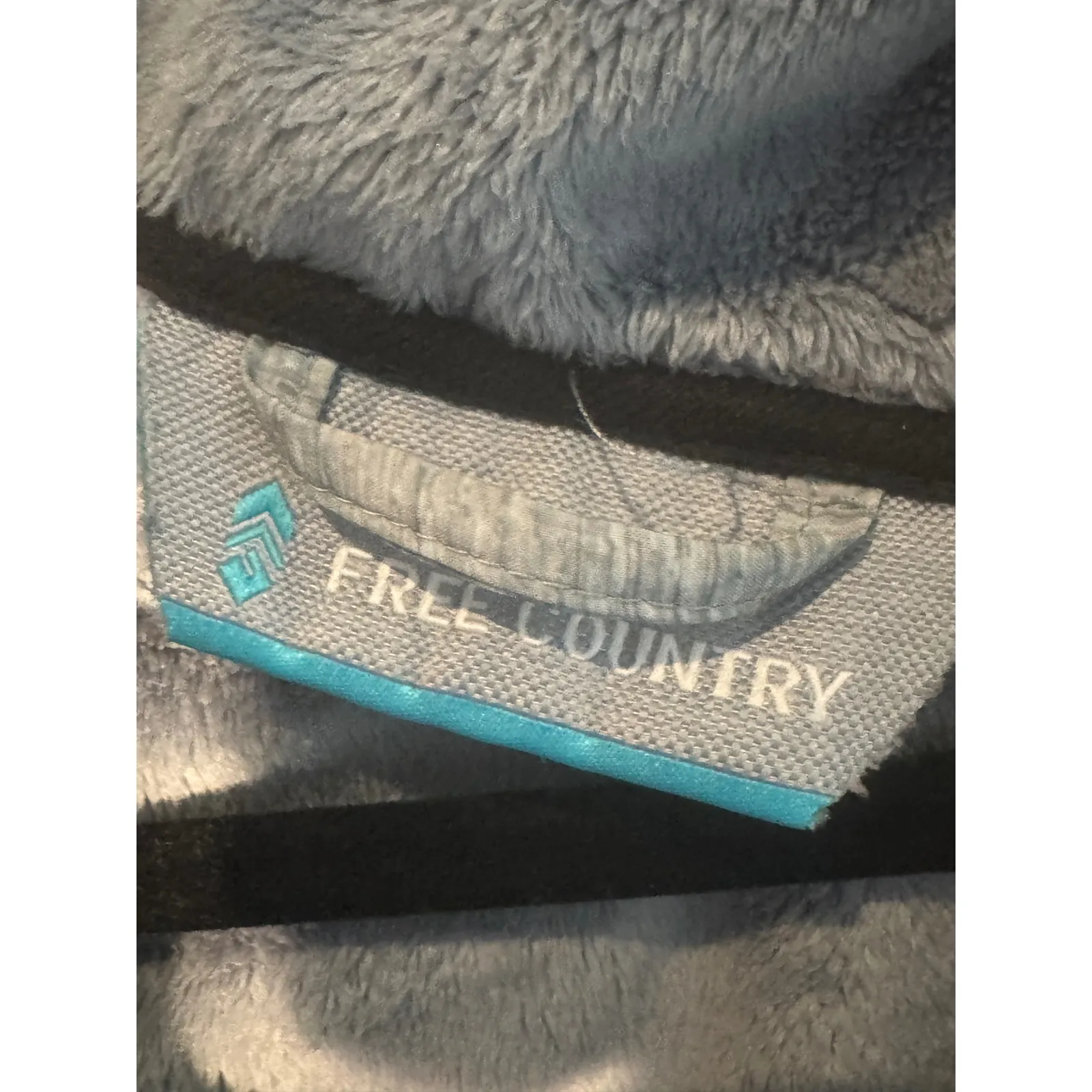 FREE COUNTRY Womens Softshell Jacket Gray Fleece Lined Full Zip Size Medium - Image 4