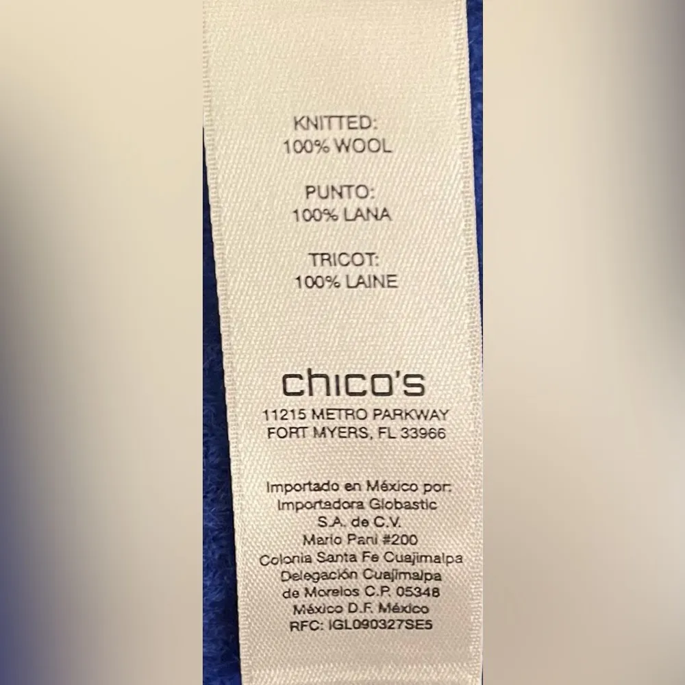 Chico's - Royal Blue Open-Front Outer Jacket Size 0 - Image 4