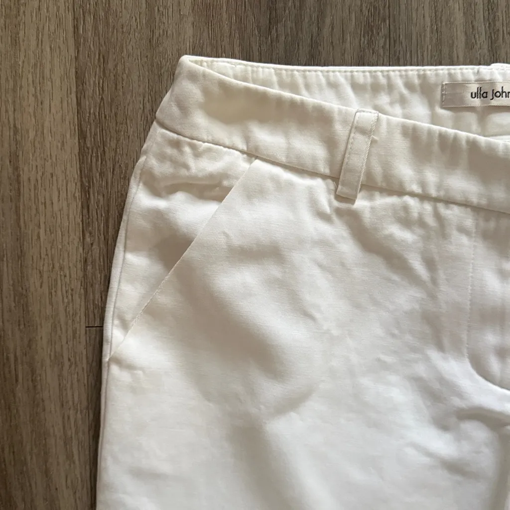 Ulla Johnson White Trousers Size 8 Women’s Mid Rise Bootcut Pants - Image 4