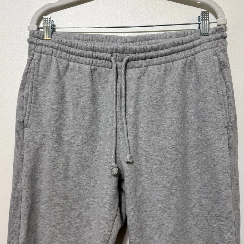 Aritzia TNA Boyfriend Cozy Fleece Jogger Sweatpants Size Large Gray - Image 4