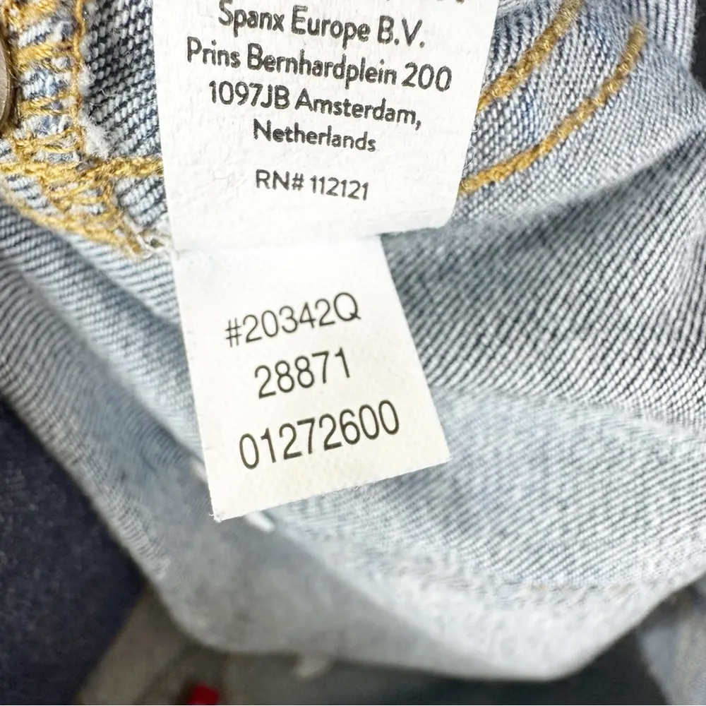 SPANX Jean-ish Ankle Leggings Women’s Medium Blue Skinny Jeans Pockets Stretch - Image 6