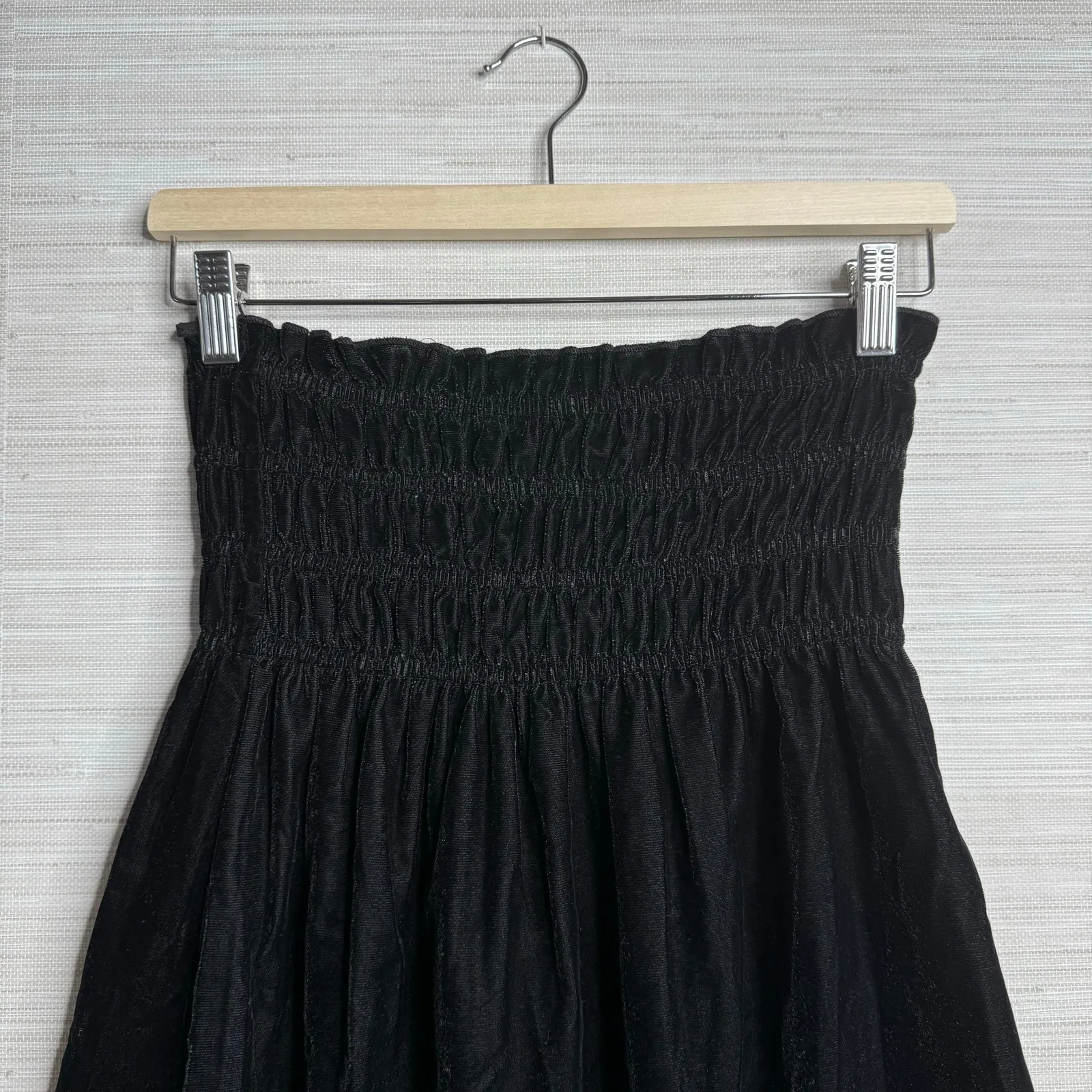 Free People velvet dress mini strapless or midi skirt convertible stretchy XS - Image 2
