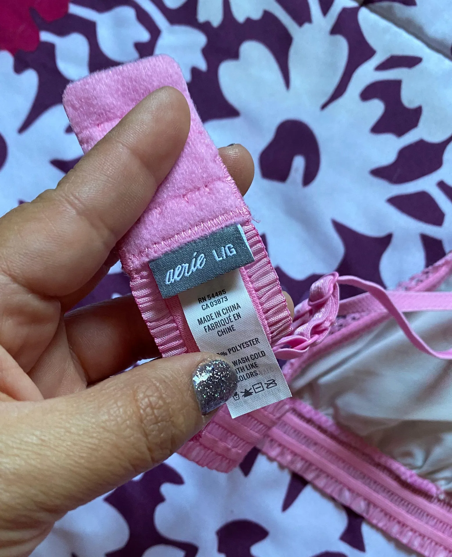 Aerie Triangle Bralette Sz L - Image 5