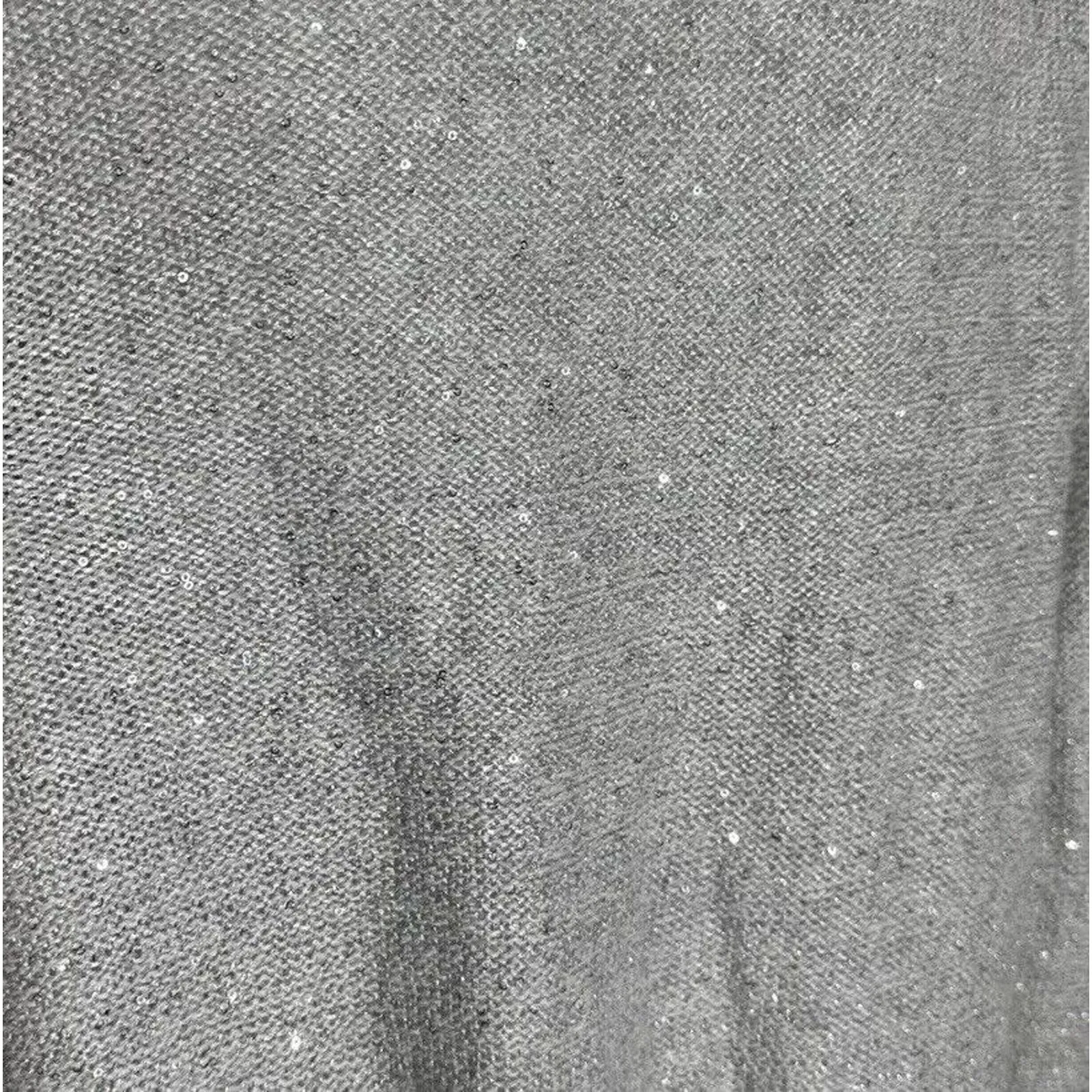 Anthropologie Knitted & Knotted Sweater Women Small Gray Open Knit Shimmmer Boho - Image 6