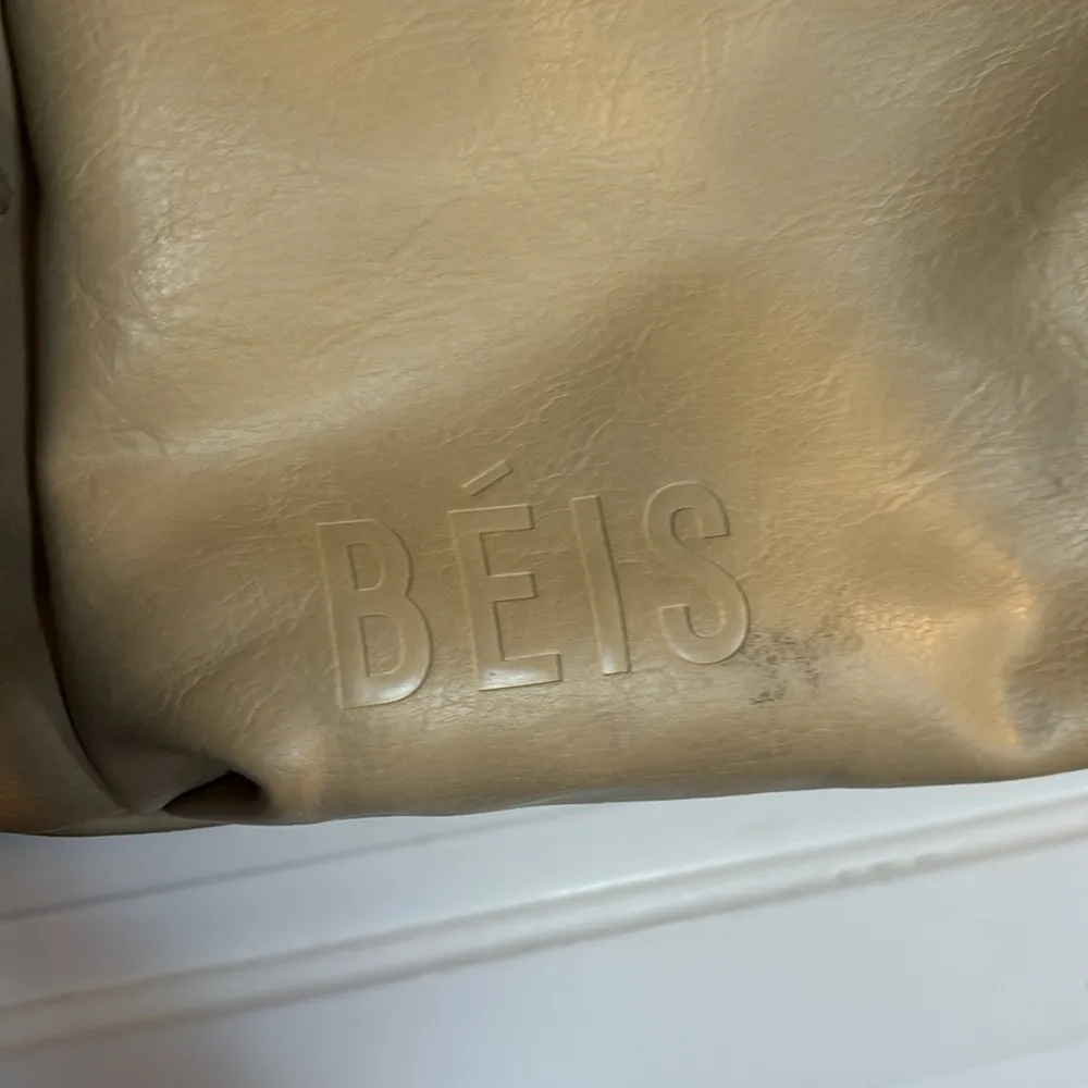 BEIS  Tan Leather Diaper Bag - Image 6