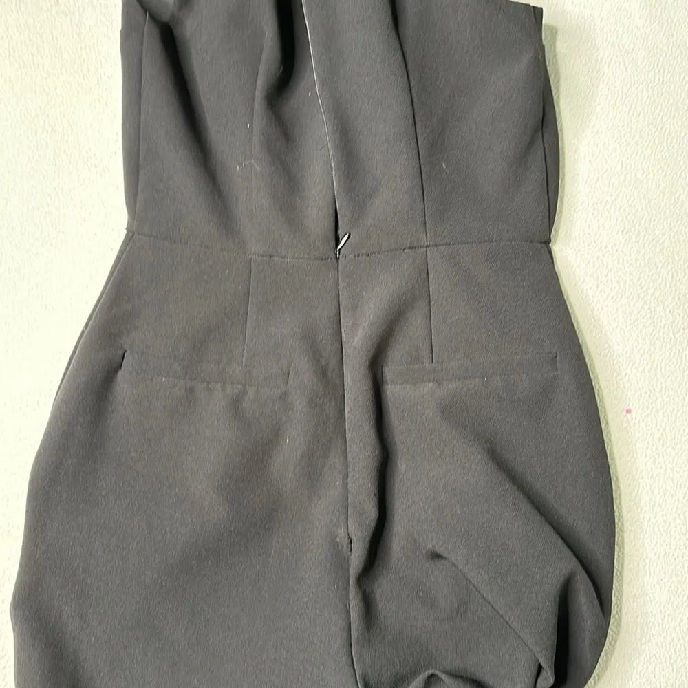 Express Women’s Shoulder Pad Black Business Jumpsuit - Image 8