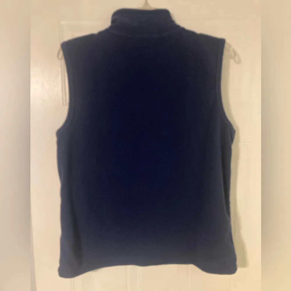 Rebecca Malone Womens Vest Embroidered Lace Angel Scene Navy Blue Women’s Small - Image 2