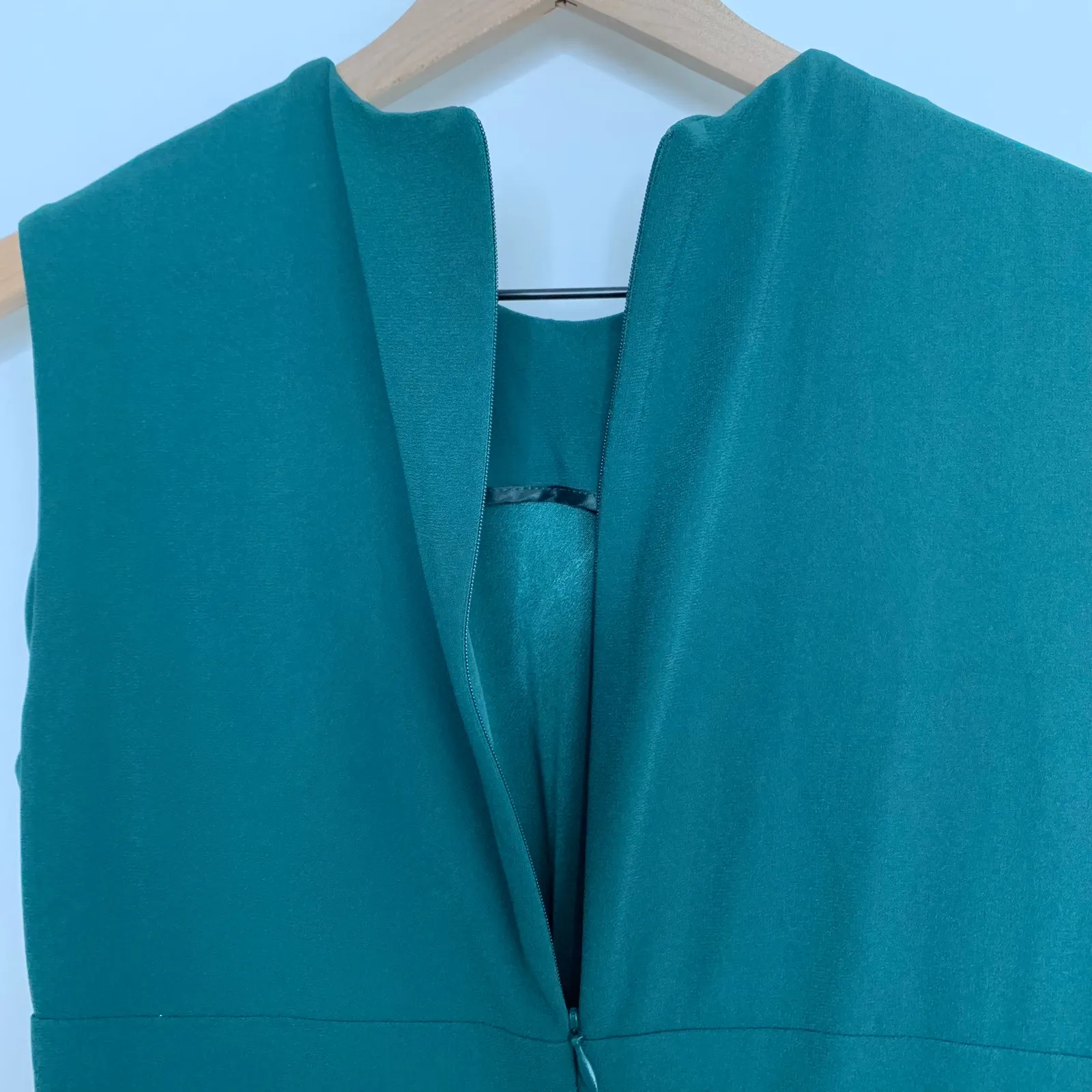 MM Lafleur The Taylor Dress Forest Green Womens Viridian Business Casual Size 6 - Image 5