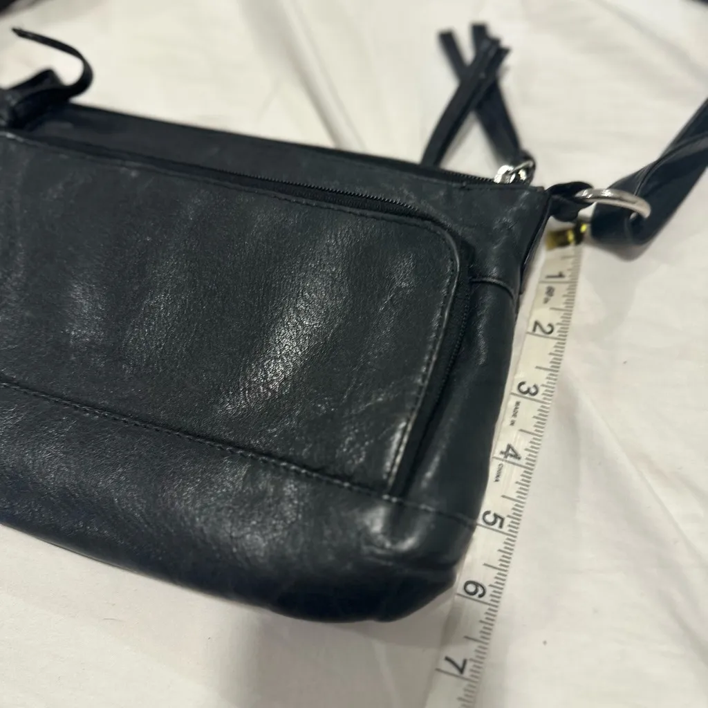 VTG Great American Leatherworks Black Small Crossbody Shoulder Bag Purse. - Image 4