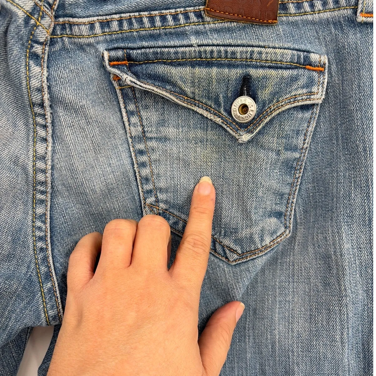 Lucky Brand Socialite Bootcut Y2K Womens Jeans Sz 8 Americana Low Rise USA - Image 7