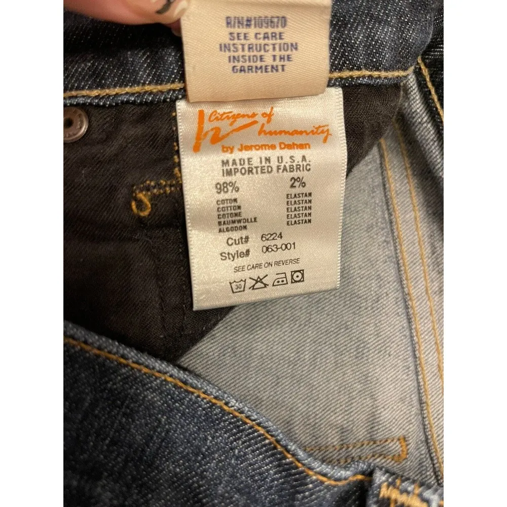 Citizens of Humanity Jeans Size 27 Womens Kelly Stretch # 063 Low Waist Cropped - Image 6