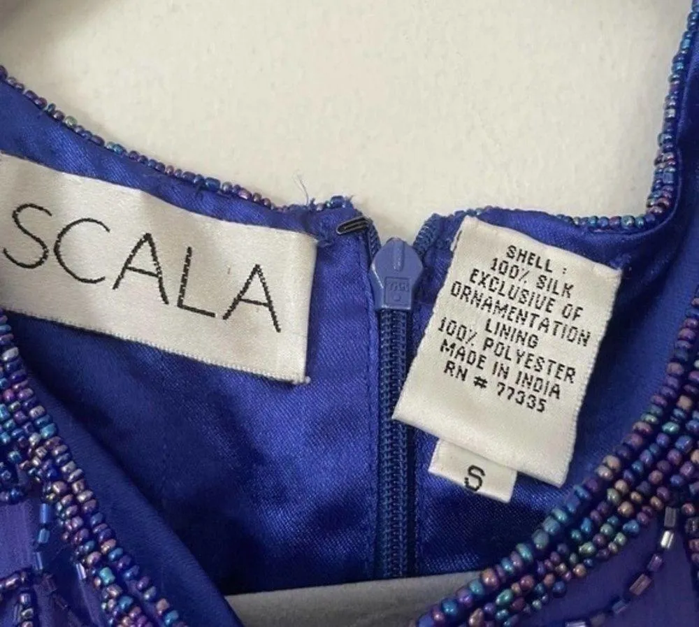 Scala Silk Sequin Beaded Top  Size Small - Image 8