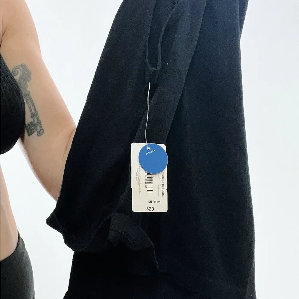 NWT Flirtitude Active Black Perforated Tank Top Size Medium - Image 3