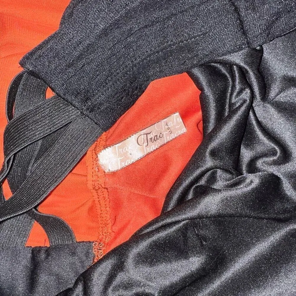 Trac Halloween flowy high low strapless backless dress size S - Image 5