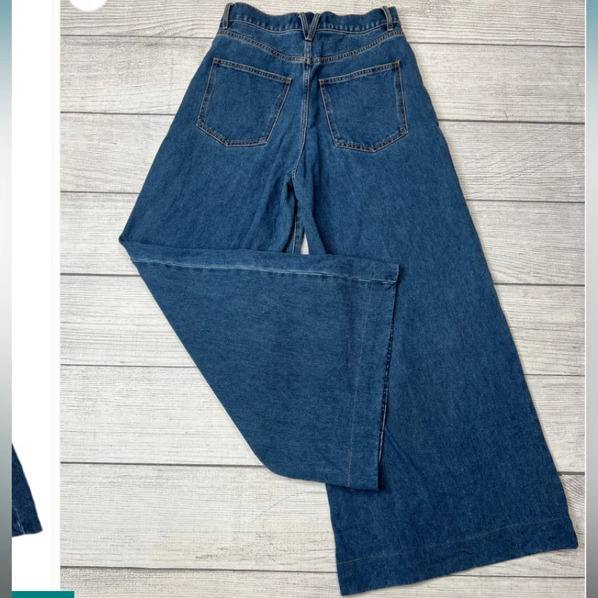 Veronica Beard Haizley Extra Wide Leg denim Blue | REVOLVE fall classic boho - Image 6