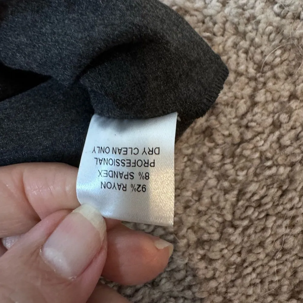 Torn by Ronny Kobo Contour Illusion Bodycon Dress XS Gray Quiet Luxury Office - Image 9