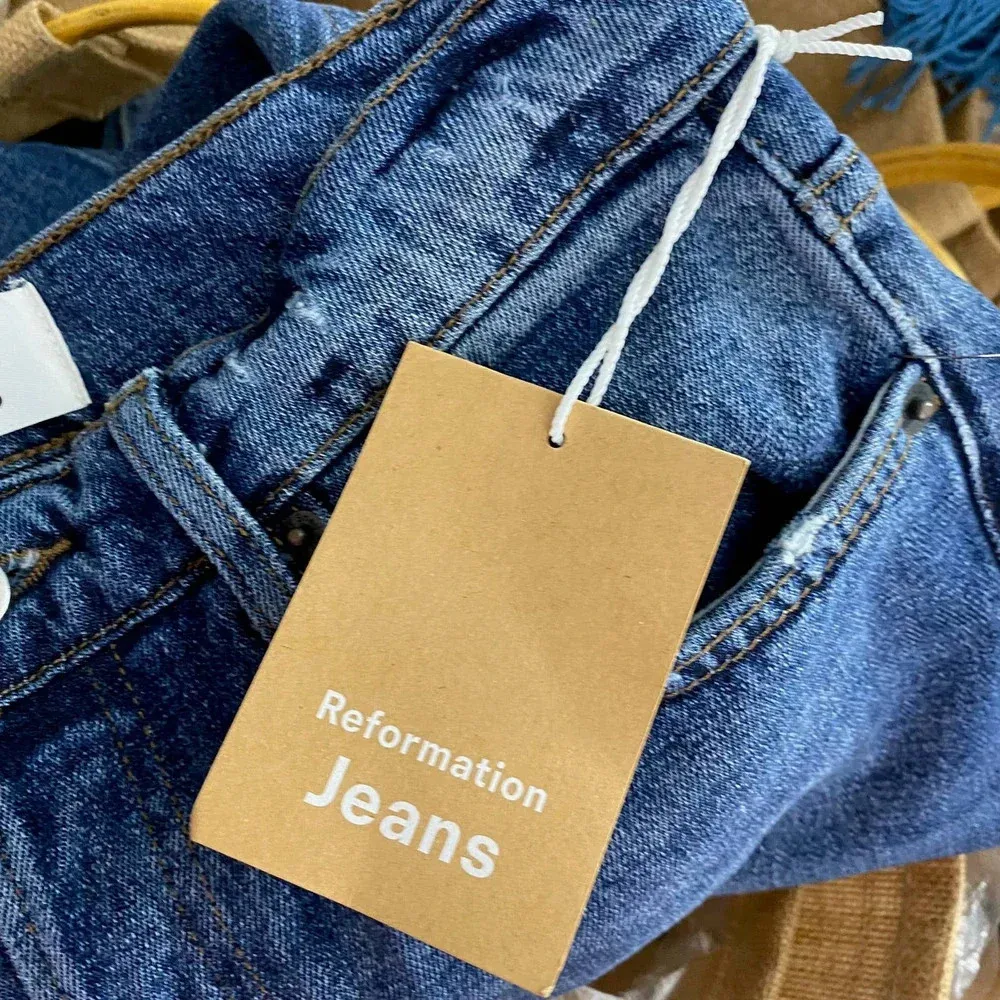 REFORMATION Serena High Waist Skinny‎ Jeans in Kasai Blue Size US 25 - Image 9