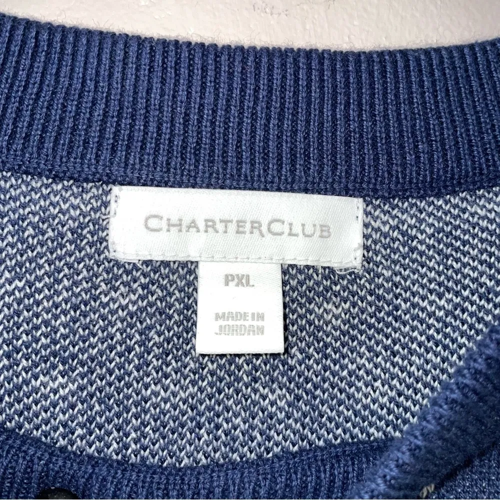 Charter Club Petite Fair Isle Scottish Terrier Crew Neck Sweater Size XL Petite - Image 2