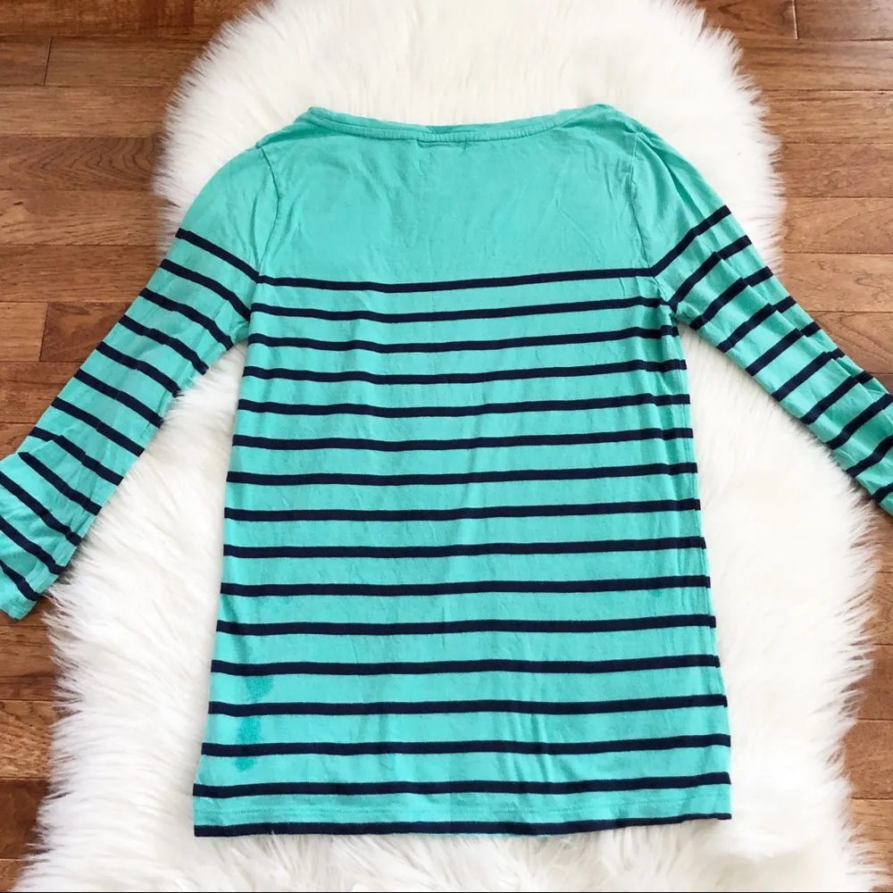 Gap Striped three quarter sleeve top - Image 2